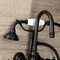 Aqua Vintage Wall Mount Clawfoot Tub Faucet, Matte Black AE7T0WLL - alternate 3